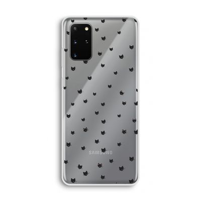 Kleine kattenkopjes: Samsung Galaxy S20 Plus Transparant Hoesje
