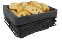 Cookinglife Broodmandje Zwart Metaal 23 x 22 x 12 cm Cookinglife Broodmandje Zwart Metaal 23 x 22 x 12 cm