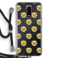Leeuwenkoppen: OnePlus 7 Transparant Hoesje met koord
