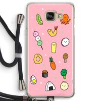Happy bento friends: Samsung Galaxy A5 (2016) Transparant Hoesje met koord