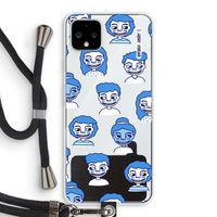 Gezichtjes: Pixel 4 XL Transparant Hoesje met koord