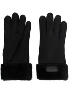 UGG gants à patch logo - Noir