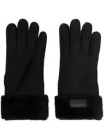 UGG gants à patch logo - Noir