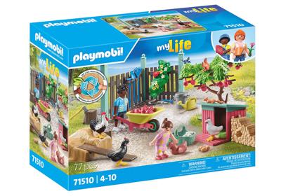 PLAYMOBIL myLife - Kleine kippenboerderij in de tuin van het kleine huis Constructiespeelgoed