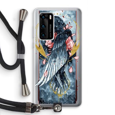 Golden Raven: Huawei P40 Transparant Hoesje met koord