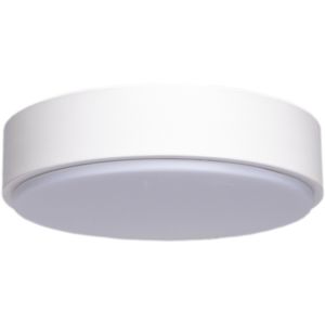 LED Plafondlamp - Aigi Santi - Opbouw Rond 24W - Helder/Koud Wit 6500K - Mat Wit - Aluminium