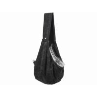 Schoudertas voor huisdieren Trixie Soft Zwart Grijs Polyester Katoen 22 × 20 × 60 CM