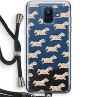 Ponys: Samsung Galaxy A6 (2018) Transparant Hoesje met koord