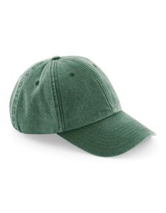 Beechfield CB655 Low Profile Vintage Cap - Vintage Bottle Green - One Size