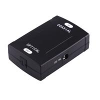 Coaxiale RCA Input voor optische Toslink uitgang Digital Audio Converter Adapter(zwart)