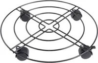 Esschert Design Plantentrolley Esschert's Garden Antraciet - Ø38,2 x H6,7 cm