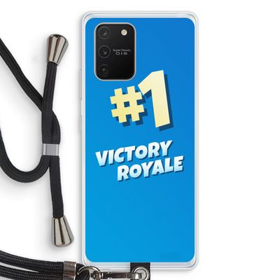 Victory Royale: Samsung Galaxy S10 Lite Transparant Hoesje met koord