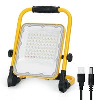 Aigostar LED Bouwlamp - Acculamp - Verstelbare werklamp met accu - IP65 spatwaterdicht - Looplamp - werklamp - 50W