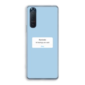 Reminder: Sony Xperia 5 II Transparant Hoesje