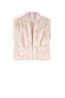 NoNo Meisjes gilet soft fur - Kila - Pearled ivoor