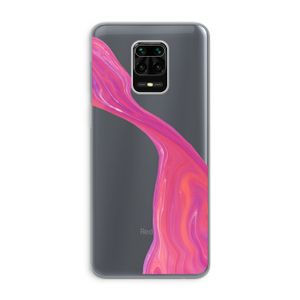 Paarse stroom: Xiaomi Redmi Note 9 Pro Transparant Hoesje