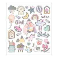 Creativ Company Stickers Baby Girl, 1 Vel