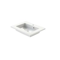 Tiger Wastafel S-line Quadro 60 cm Glanzend Wit