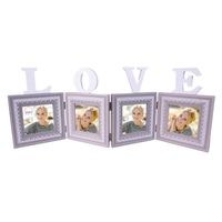 HAES DECO - Multi Fotolijst 10x10 (4) Grijs, formaat 65x1x23 cm - Farm Living