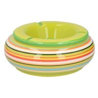 G. Wurm Stormasbak - keramiek - groen - 17 x 8 cm