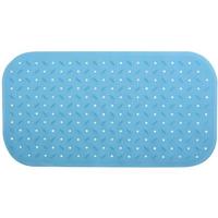 MSV Douche|bad anti-slip mat badkamer - rubber - turquoise - 36 x 65 c