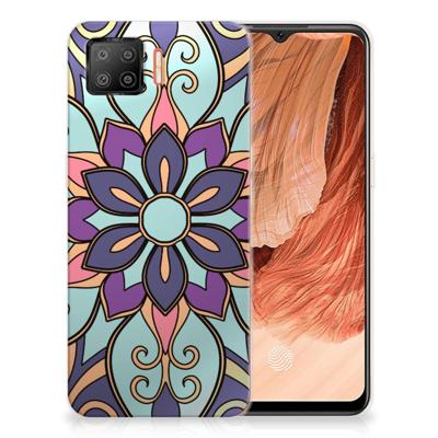 OPPO A73 4G | TPU Case | Purple Flower