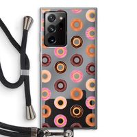 Donuts: Samsung Galaxy Note 20 Ultra / Note 20 Ultra 5G Transparant Hoesje met koord