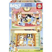 Puzzle - EDUCA - Bluey - 2 x 16 pezzi - Multicolore - Per bambini dai 3 anni
