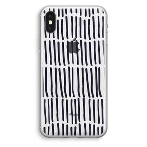 Moroccan stripes: iPhone X Transparant Hoesje