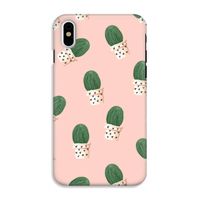 Cactusprint roze: iPhone X Tough Case