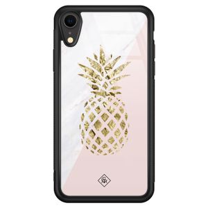 iPhone XR glazen hardcase - Ananas