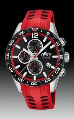 Horlogeband Lotus 18590-3 Silicoon Rood 22mm