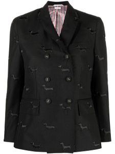 Thom Browne blazer à simple boutonnage - Noir