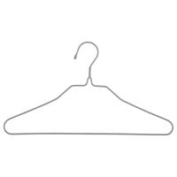 5Five Kledinghangers - 10x - metaal - grijs - 39 x 22 cm - kleerhangers