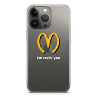 I'm lovin' you: iPhone 13 Pro Transparant Hoesje