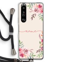 Rozen: Sony Xperia 1 III Transparant Hoesje met koord