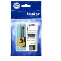 Inktcartridge Brother LC-421XL zwart + 3 kleuren | 4 stuks