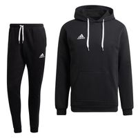 adidas Entrada 22 Sweat Hoodie Trainingspak Zwart Wit - thumbnail