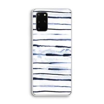 Ink Stripes: Samsung Galaxy S20 Plus Transparant Hoesje