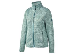 Rocktrail Dames gebreid fleecejack, met opstaande kraag (XS (32/34), Lichtblauw)