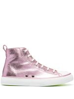 Philipp Plein baskets montantes Megastar - Rose