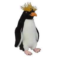 Ravensden Pluche knuffel dier - Pinguin/rotspinguin - 32 cm