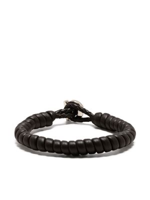 Ferragamo bracelet Gancini en cuir - Marron