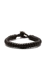 Ferragamo bracelet Gancini en cuir - Marron