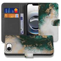 Bookcase voor iPhone 16e Marmer Groen