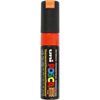 Uni-Posca Posca marker, afm pc-8k, lijndikte 8 mm, breed, fluo orange, 1 stuk