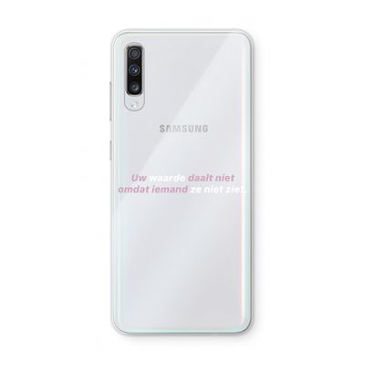 uw waarde daalt niet: Samsung Galaxy A70 Transparant Hoesje