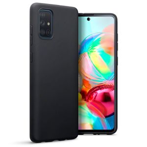 Qubits - Softcase hoes - Samsung Galaxy A71 - Zwart