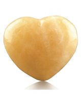 Edelsteen Hart Calciet Geel (45 mm)