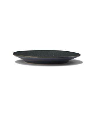 HEMA Gebaksbord Ø16.5cm Porto reactief glazuur zwart (zwart)